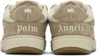 Palm Angels Off-White & Beige University Sneakers