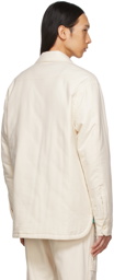 Helmut Lang Off-White Flannel Shirt