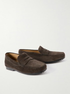 Tod's - Suede Penny Loafers - Brown