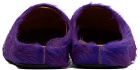 Marni Purple Fussbett Sabot Loafers