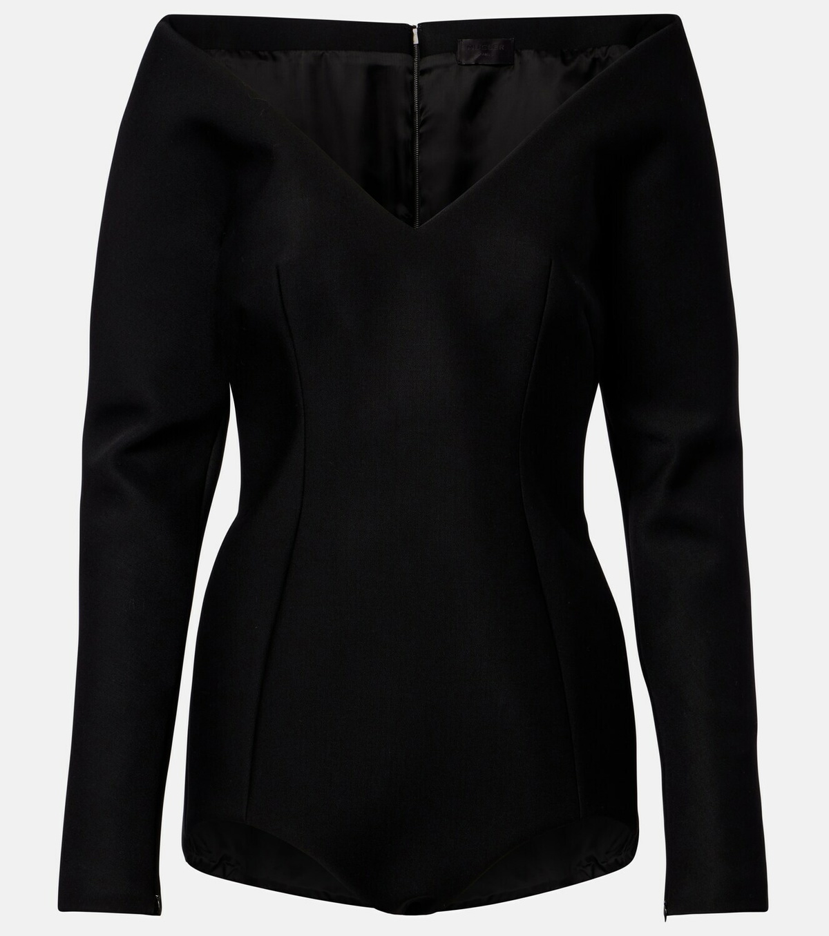 Mugler Wool-blend bodysuit