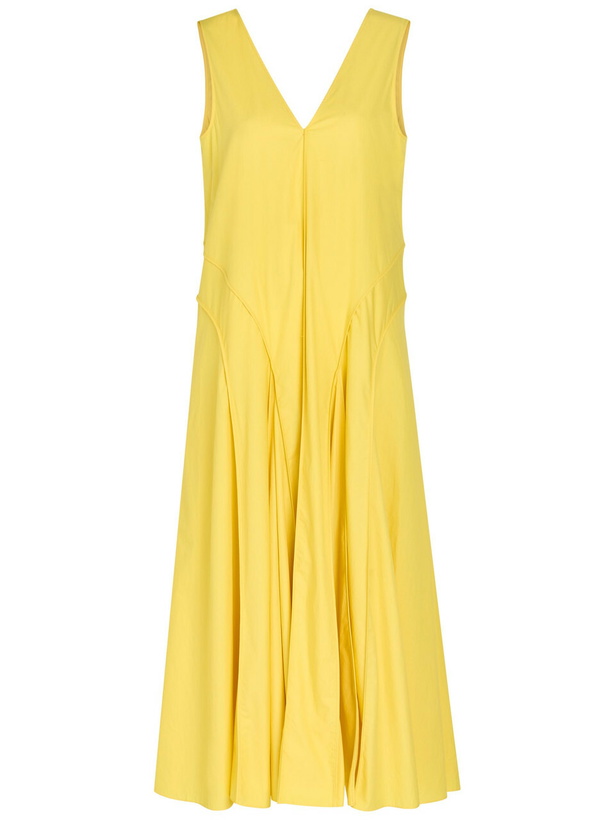 Photo: Another Tomorrow Panelled Cotton-poplin Maxi Dress Yellow
