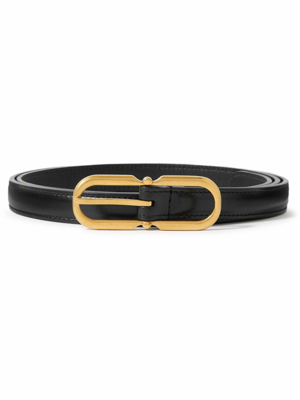 Photo: SAINT LAURENT - 2.5cm Leather Belt - Black