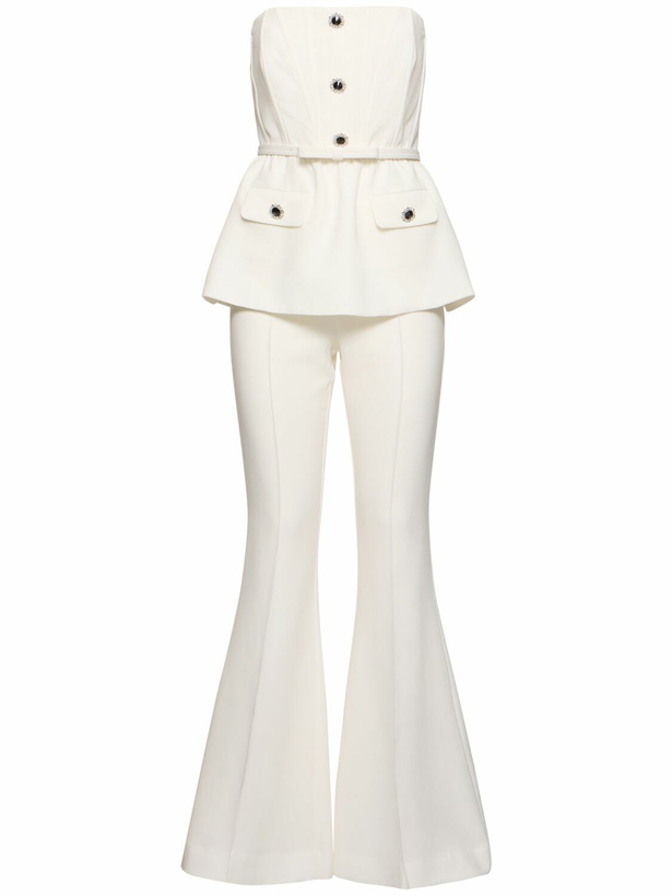 Photo: SELF-PORTRAIT Stretch Crepe Jumpsuit