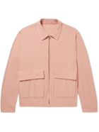 Mr P. - Cotton and Silk-Blend Blouson Jacket - Pink