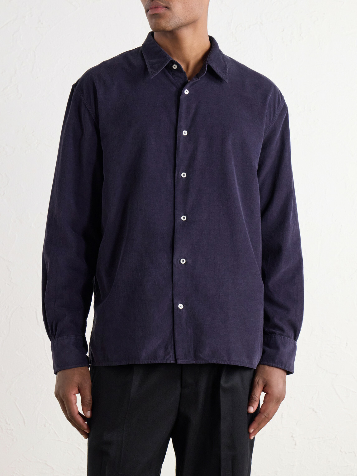 Officine Générale - Gad Cotton-Corduroy Shirt - Blue