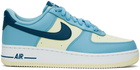 Nike Blue & Off-White Air Force 1 '07 Sneakers