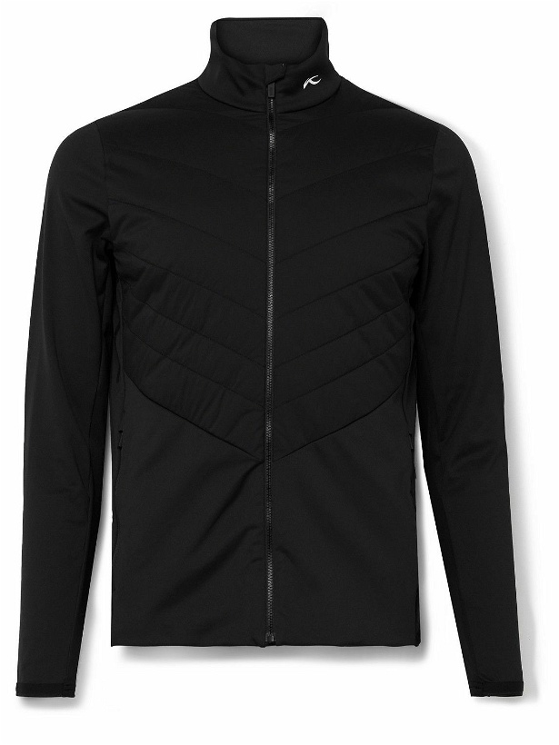 Photo: Kjus Golf - Release Quilted Shell and Stretch-Jersey Golf Jacket - Black