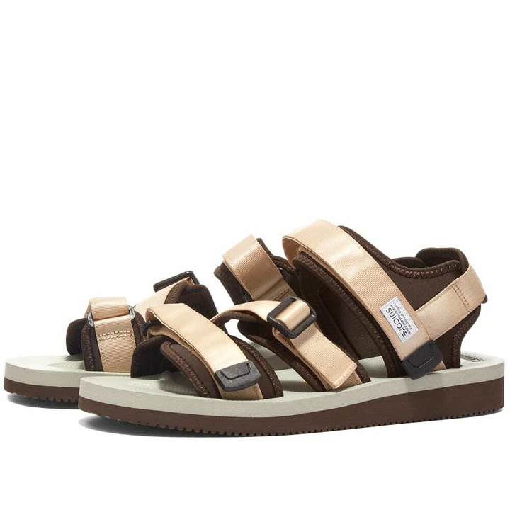 Photo: Suicoke Men's KISEE-V in Light Beige/Grey