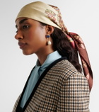 Valentino Printed silk twill scarf