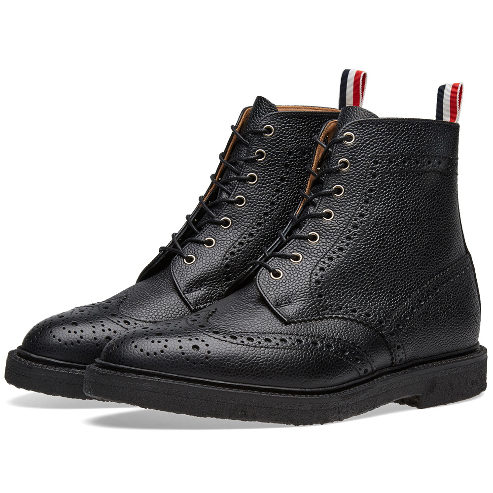 Thom Browne Crepe Sole Wingtip Boot Thom Browne