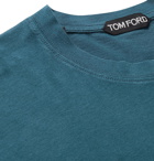 TOM FORD - Lyocell and Cotton-Blend Jersey T-Shirt - Blue