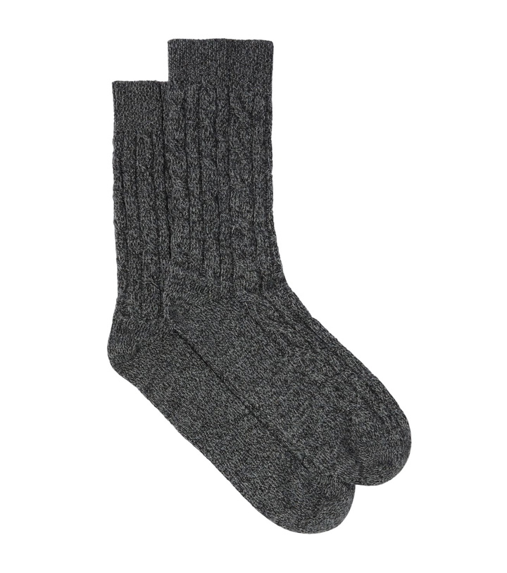 Photo: Loro Piana Treccia cable-knit cashmere socks