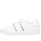Valentino Men's Rockstud Untitled Sneakers in White