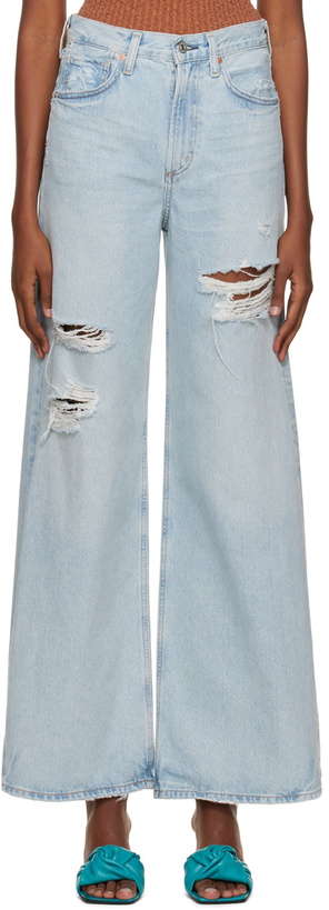 Photo: Citizens of Humanity Blue Paloma Baggy Jeans