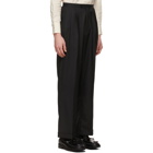 Winnie New York Black Wool Pleated Trousers