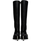 FIDAN NOVRUZOVA Black Stiletto Heel Classic Square Toe Boots