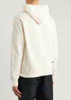 Moncler Grenoble Logo Hooded Cotton Sweatshirt White