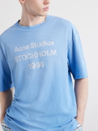 Acne Studios - Logo-Print Cotton T-Shirt - Blue