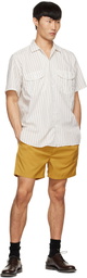 BEAMS PLUS Yellow Polyester Swim Shorts