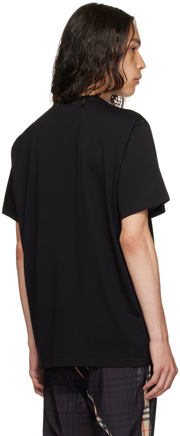 Burberry Black Embroidered T-Shirt Burberry Burberry Black Embroidered T-Shirt Burberry