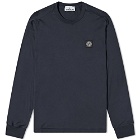 Stone Island Men's Long Sleeve Patch T-Shirt in Navy