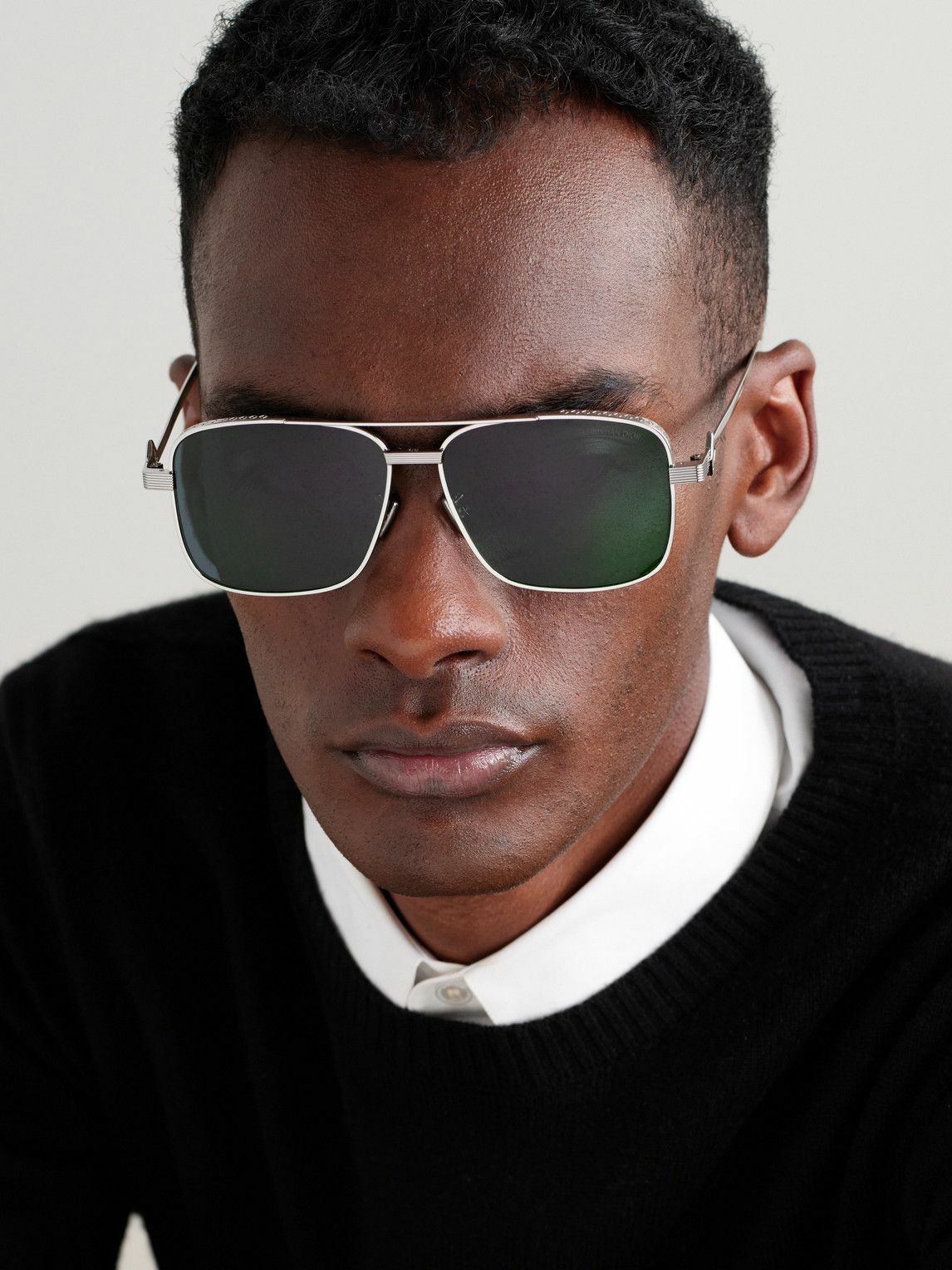 Dior Eyewear - CD Diamond S9U Square-Frame Silver-Tone Sunglasses