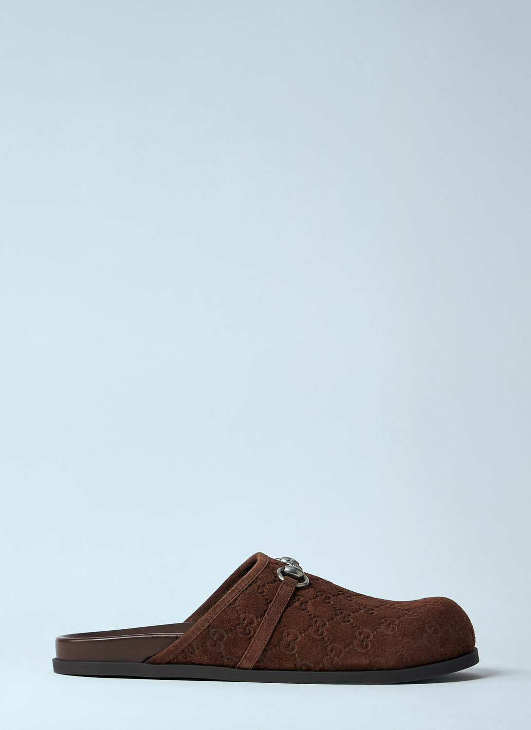Gucci Suede Horsebit Mules