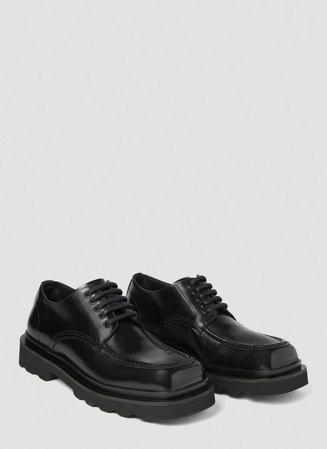 Dolce & Gabbana Brushed Leather Derby Shoes