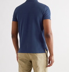 TOM FORD - Garment-Dyed Cotton-Piqué Polo Shirt - Blue