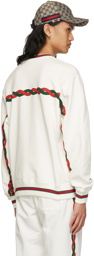 Gucci Off-White Cotton Sweatshirt