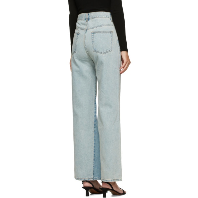 DRAE Blue Panelled Jeans
