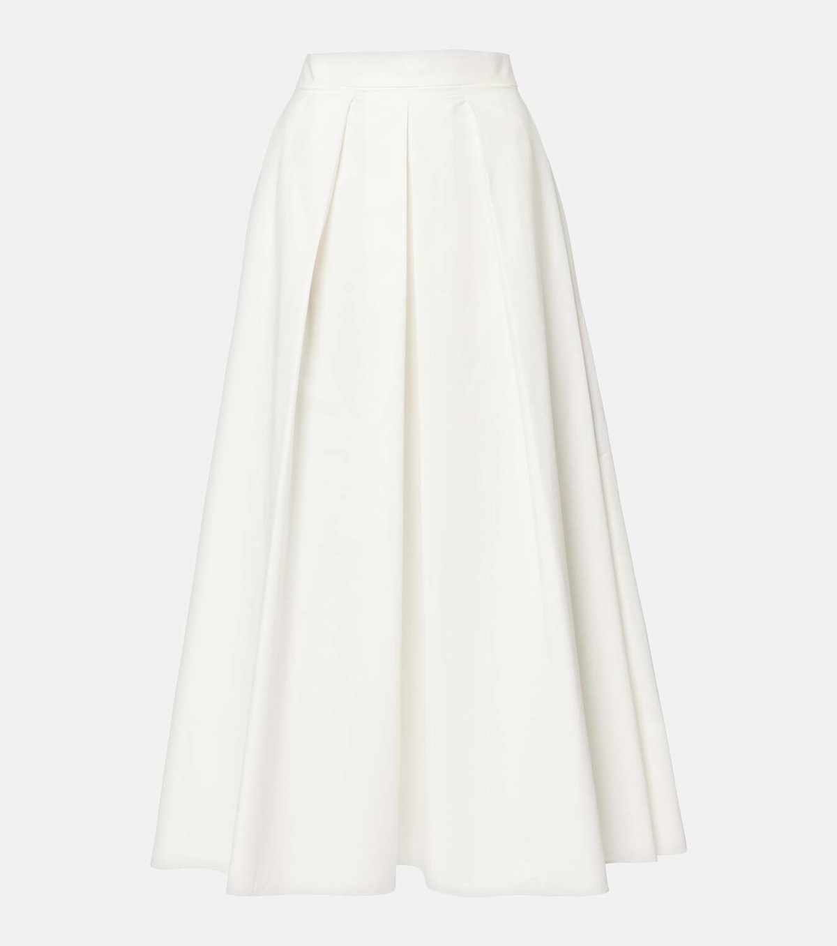 Elie Saab Cotton popeline midi skirt