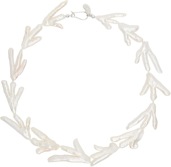 Photo: Gohar World White Host Chicken Foot Pearls Necklace
