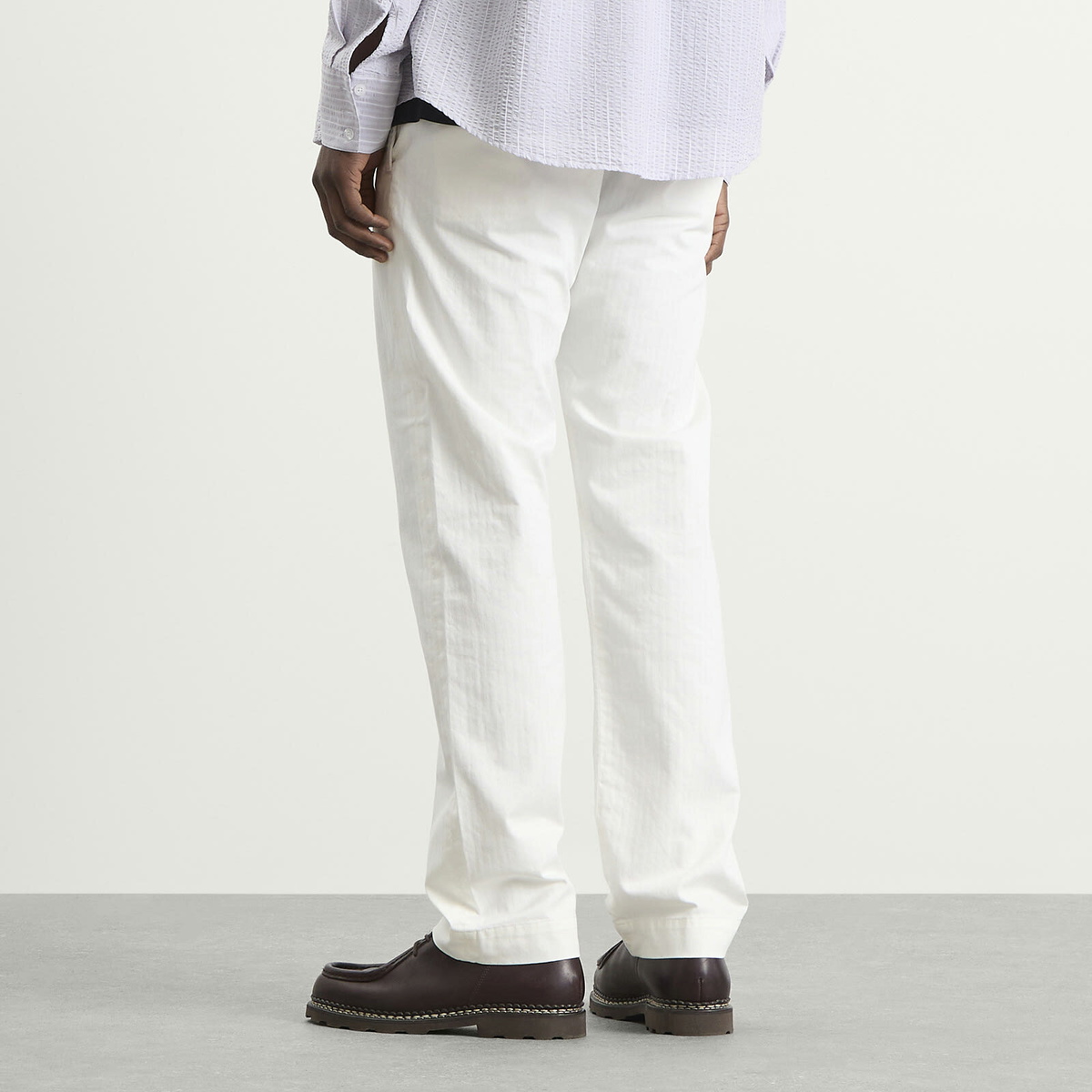 RRL Men's Officer's Herringbone Chinos in Antique White