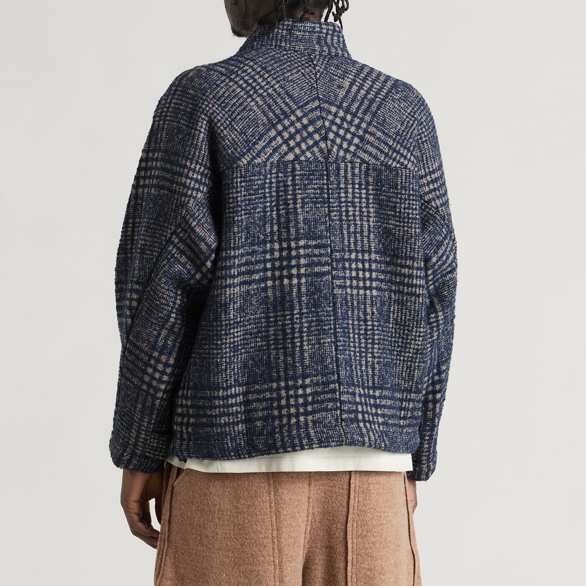 Gander Men's Wool Peveril Jacket in Blue Check