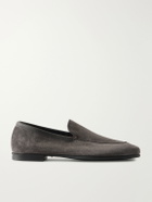 John Lobb - Tyne II Suede Loafers - Gray