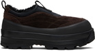 Diemme Brown & Black Badia Basso Shearling Sneakers