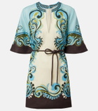 Alémais Natalia printed linen minidress