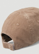 Logo Visor Baseball Cap in Brown