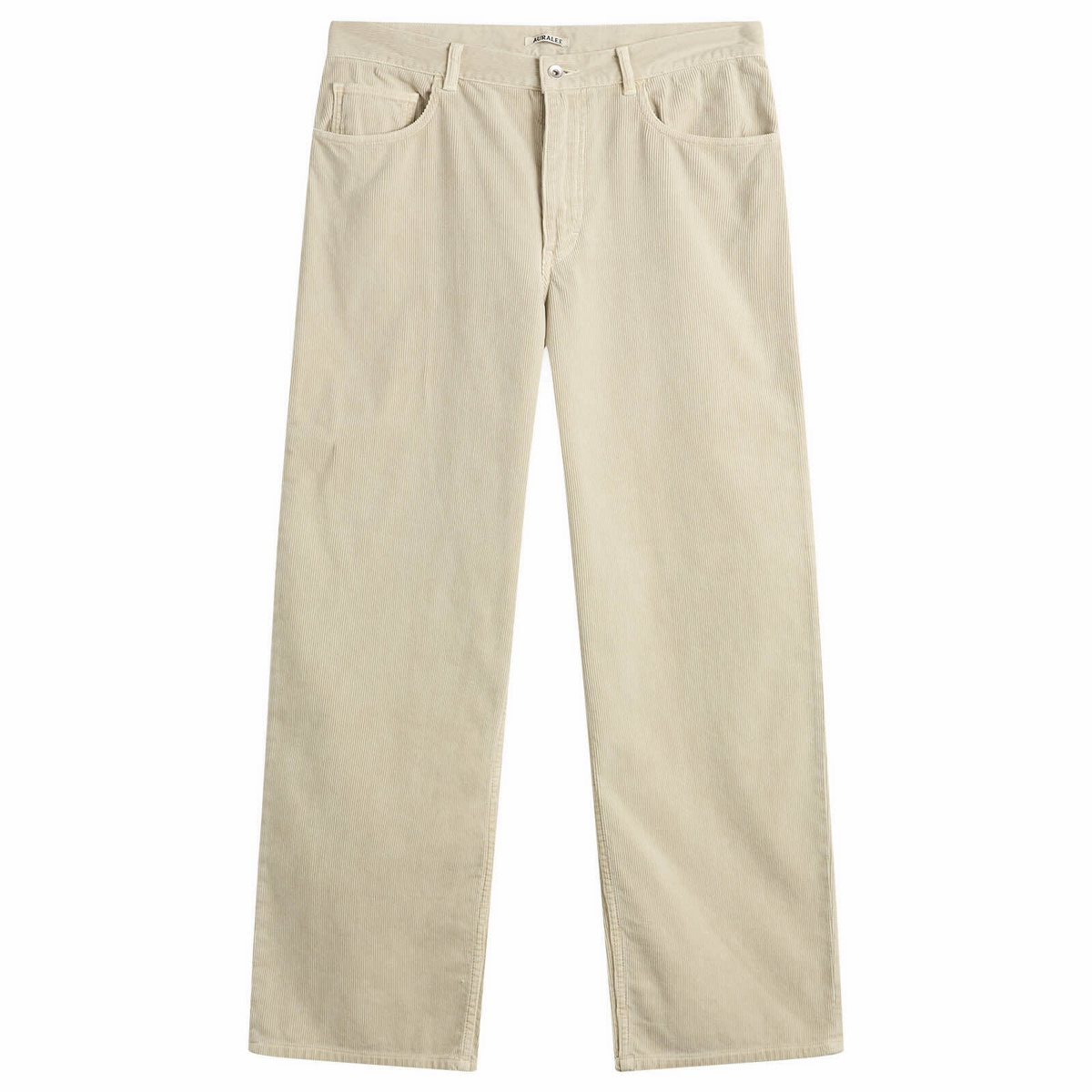 Auralee Men's Organic Cotton Duck Pants in Light Beige Auralee