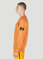 Stone Island - Compass Patch Sweatshirt in Orange