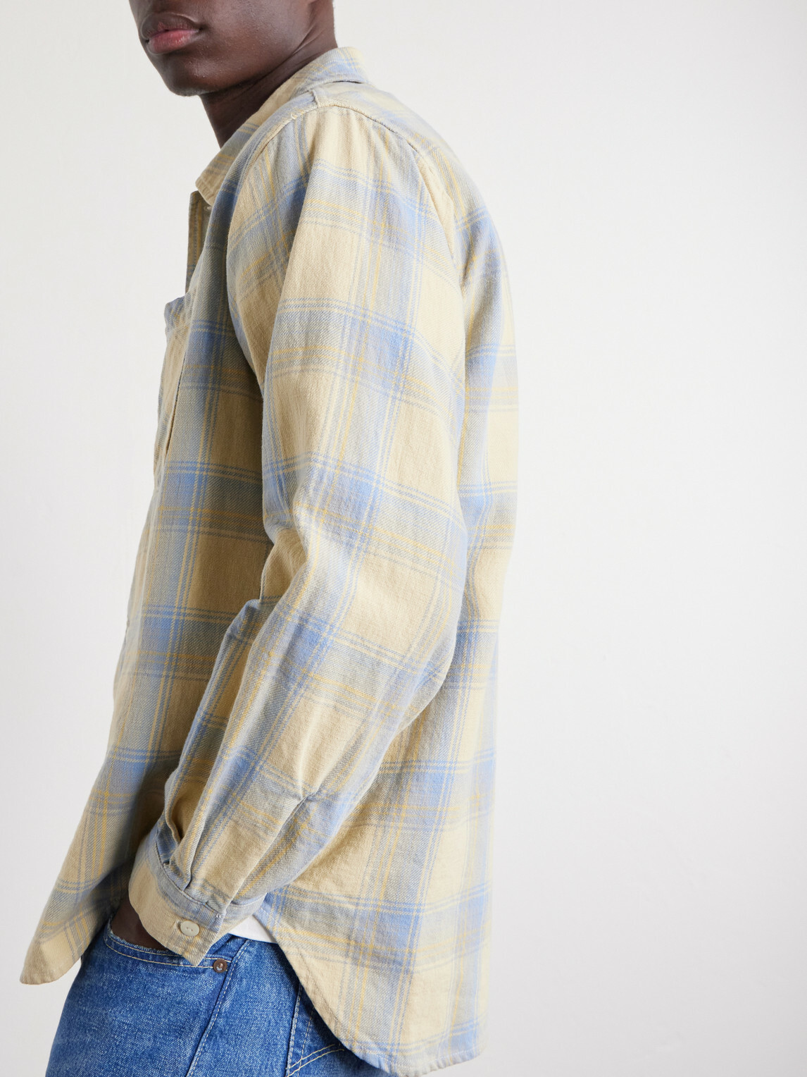 Remi Relief - Checked Cotton Shirt - Yellow