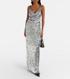 Coperni Draped sequined gown