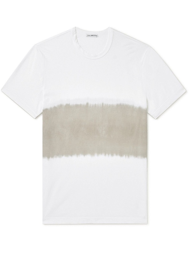 Photo: James Perse - Striped Cotton-Jersey T-Shirt - White