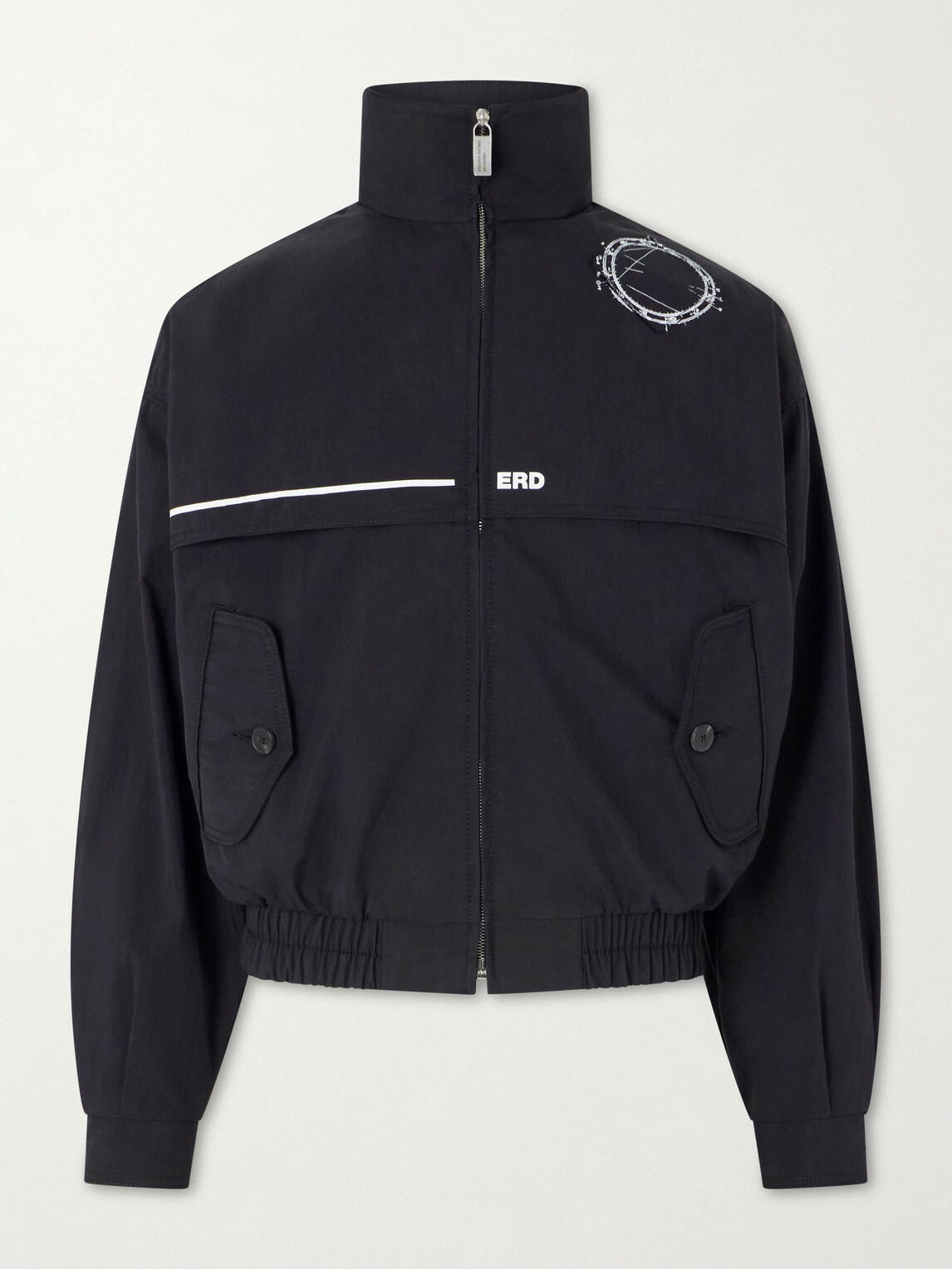 Enfants Riches Déprimés - Serge Logo-Printed Shell Jacket - Black