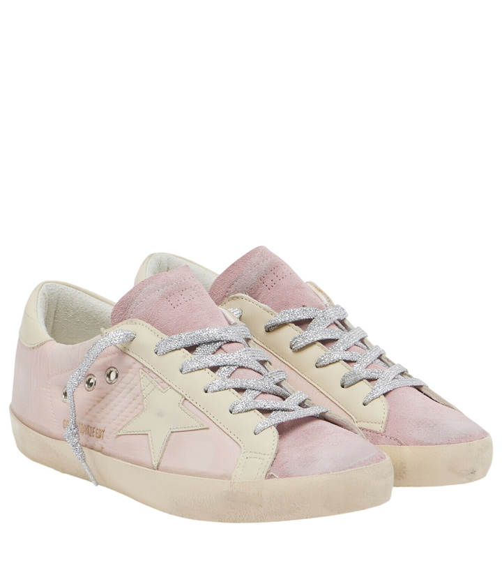 Photo: Golden Goose Super-Star suede-trimmed sneakers