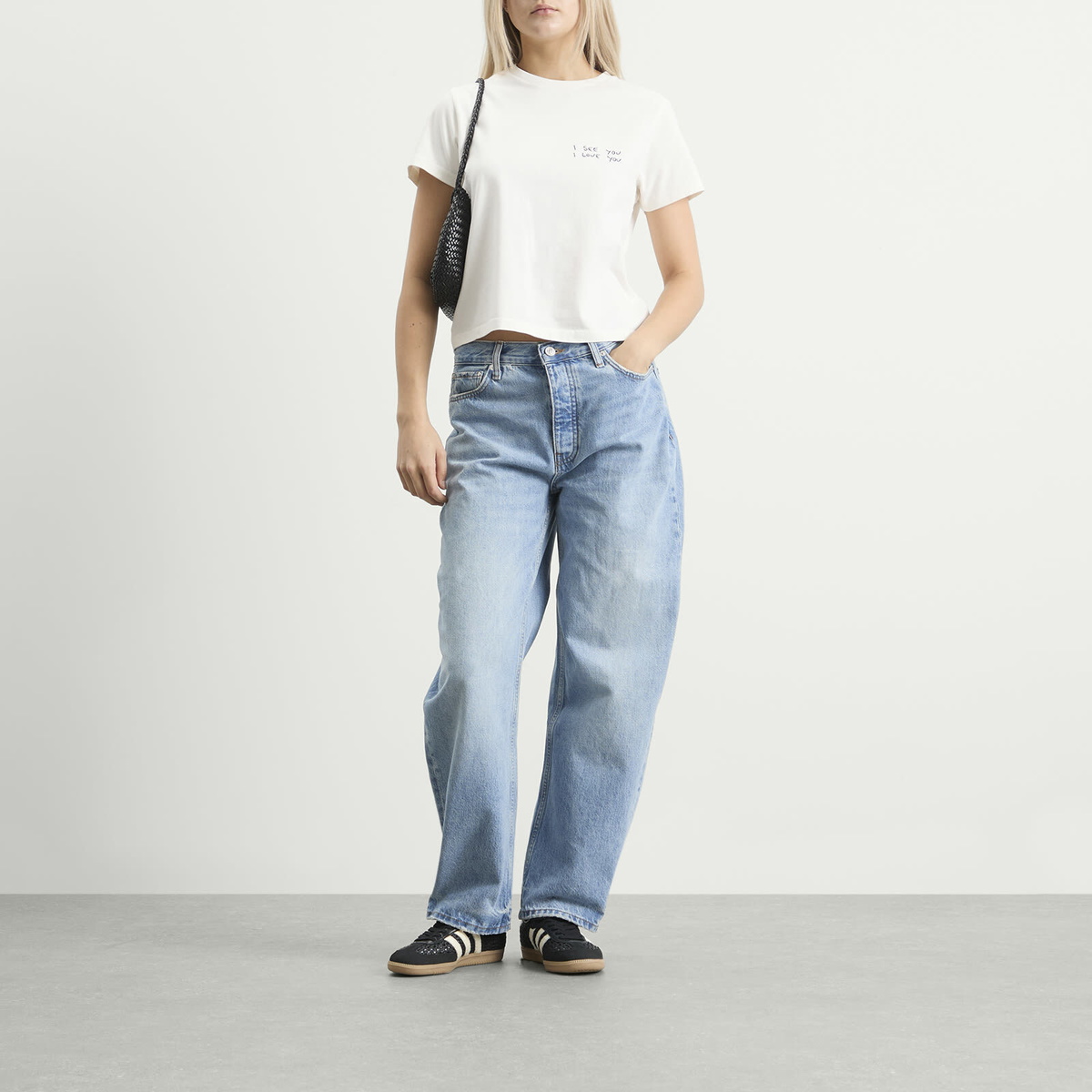 Anine Bing Women's Shelley T-Shirt in Washed Cream
