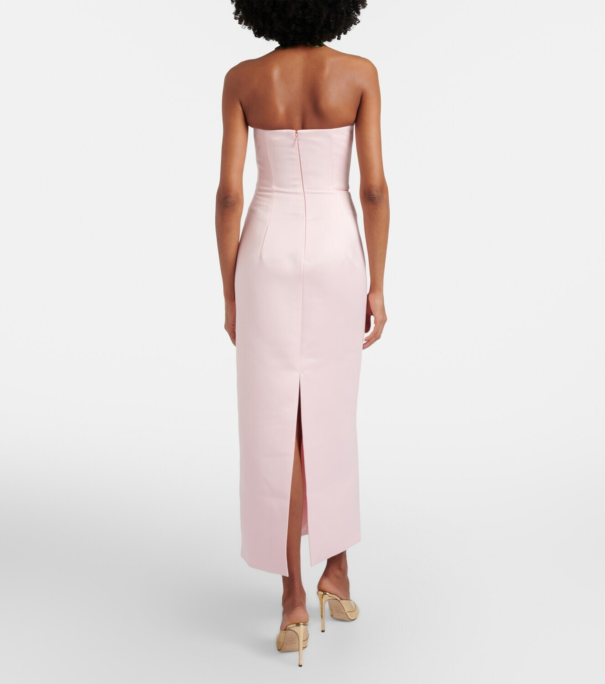 Leo Lin Ava floral-appliqué corset gown
