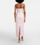 Leo Lin Ava floral-appliqué corset gown